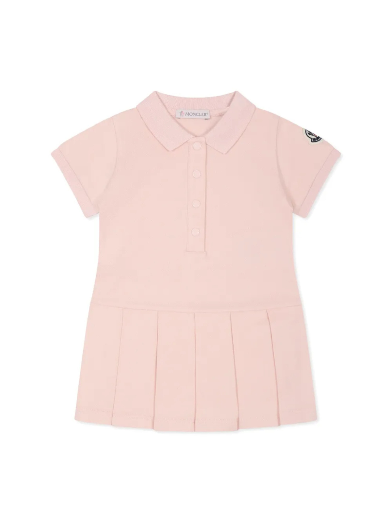 

Платье из хлопка Moncler Enfant, розовый