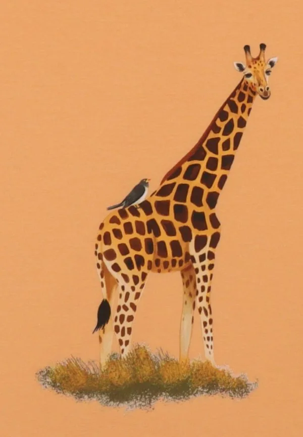 Футболка с принтом giraffest-shirt Walkiddy, Orange — фото 3