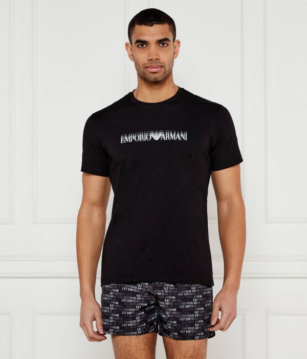 

Футболка мужская Emporio Armani с логотипом, черный