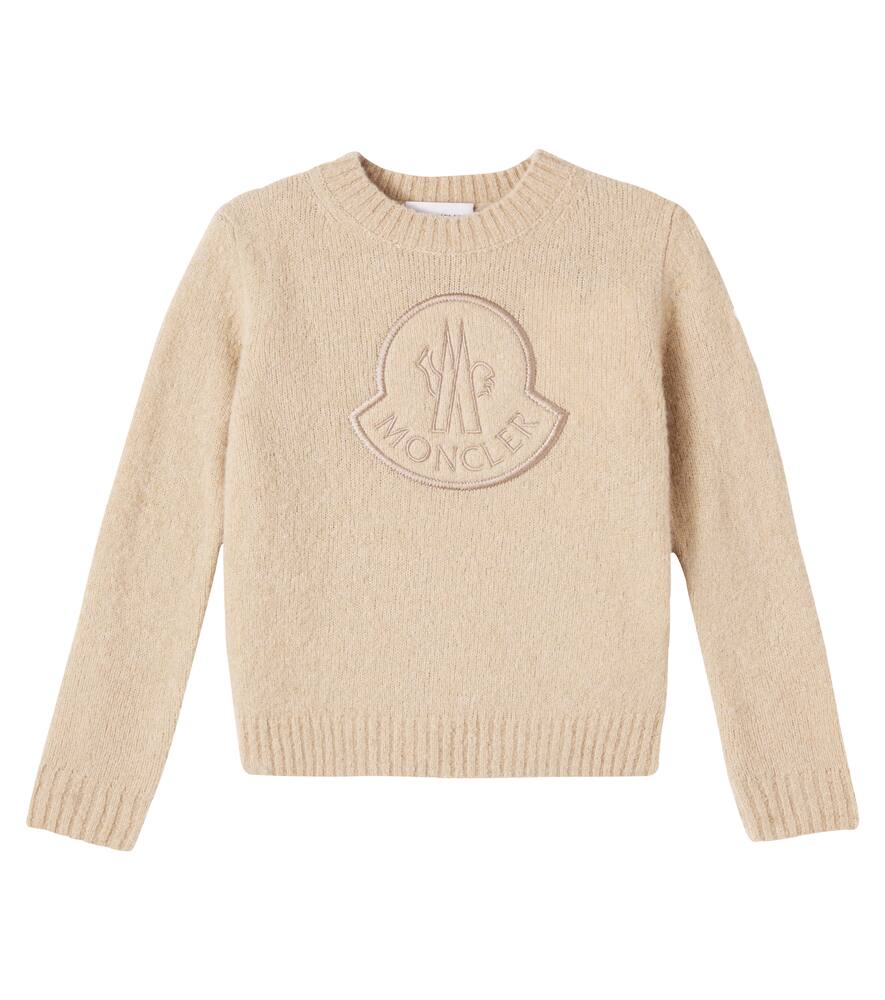 

Свитер из шерсти с логотипом Moncler Enfant, Beige