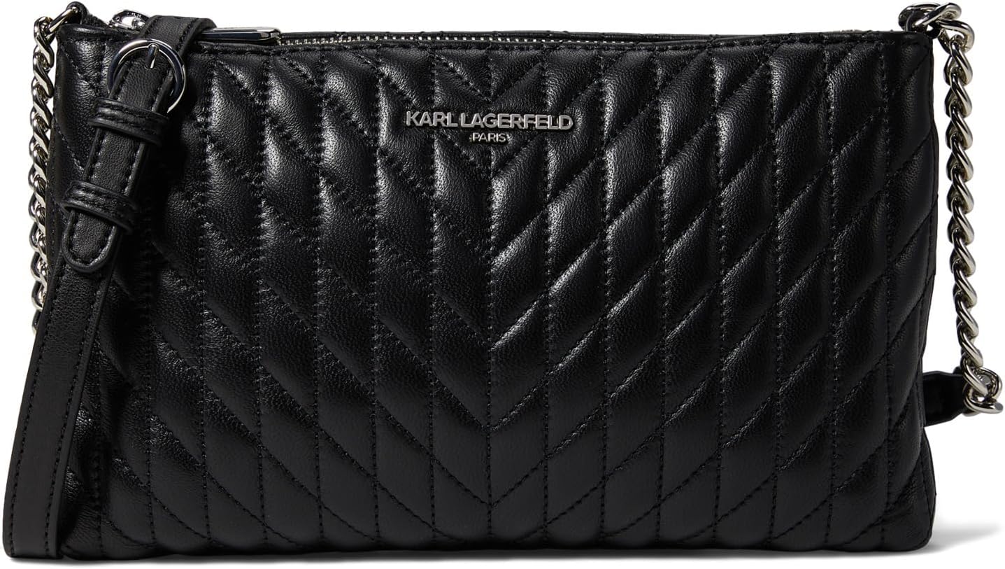 

Сумка кросс-боди Karl Lagerfeld Paris Karolina Top Crossbody, цвет Black/Silver