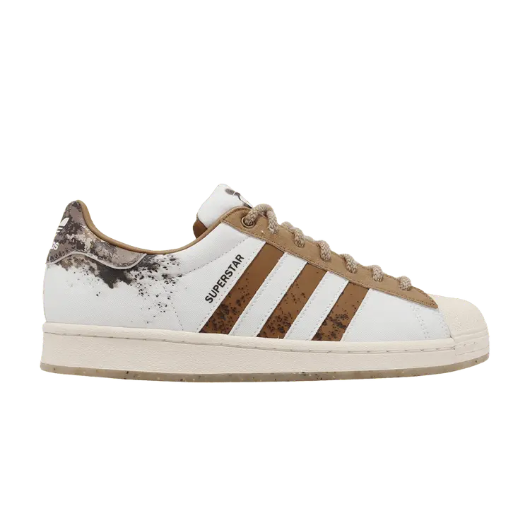 

Кроссовки adidas Superstar 'White Cardboard Splatter', белый