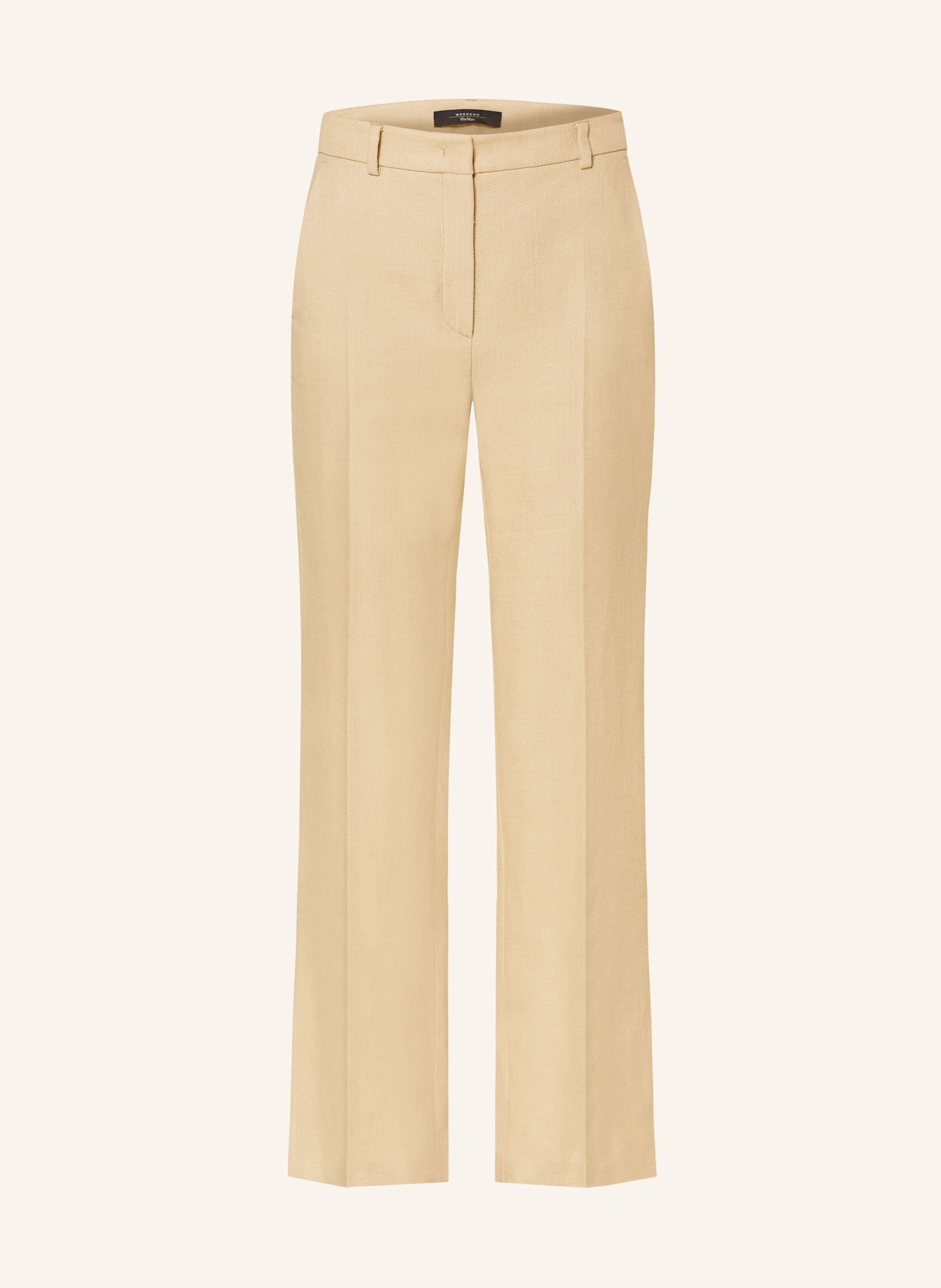 

Брюки Agape с льном Weekend Max Mara, коричневый