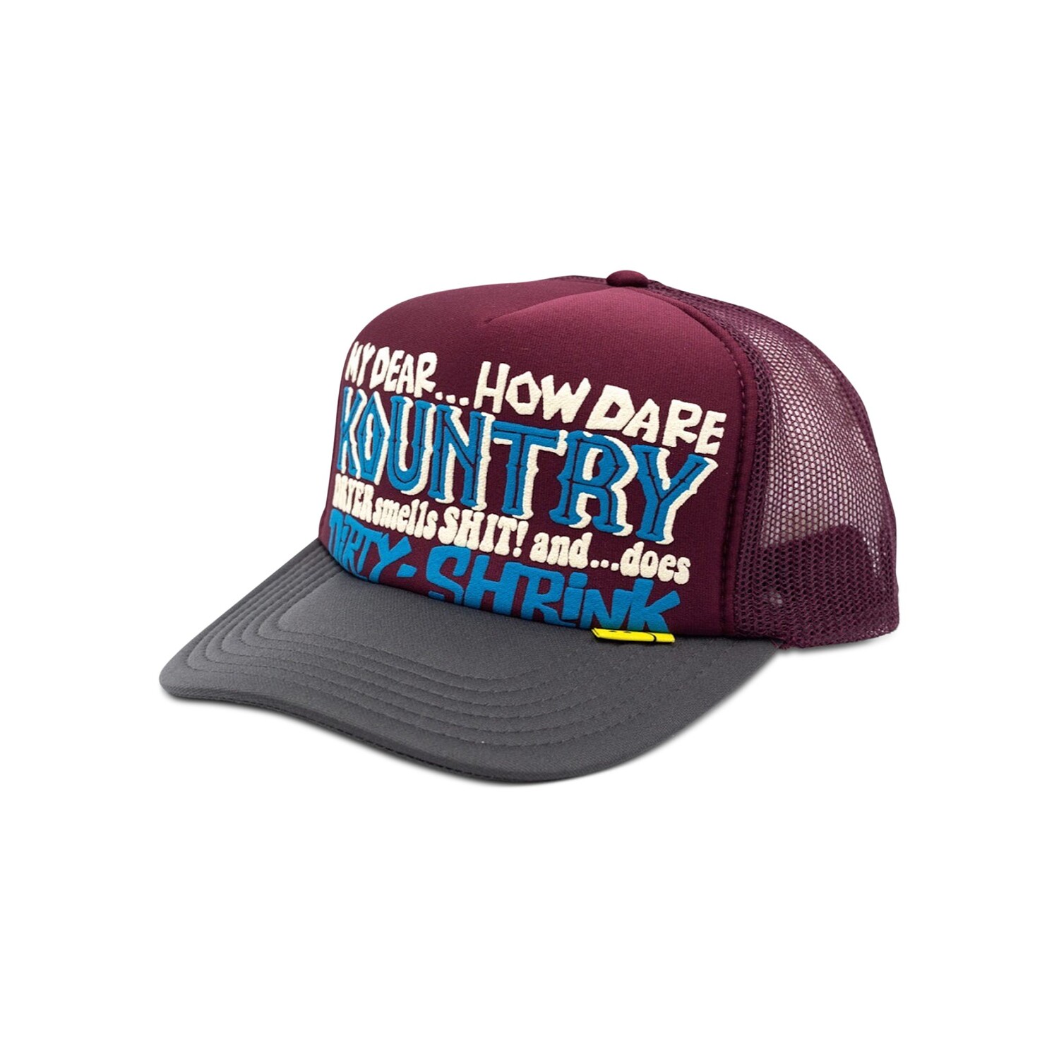 

Кепка Kapital Kountry Dirty Shrink Trucker, Бордовый/угольный