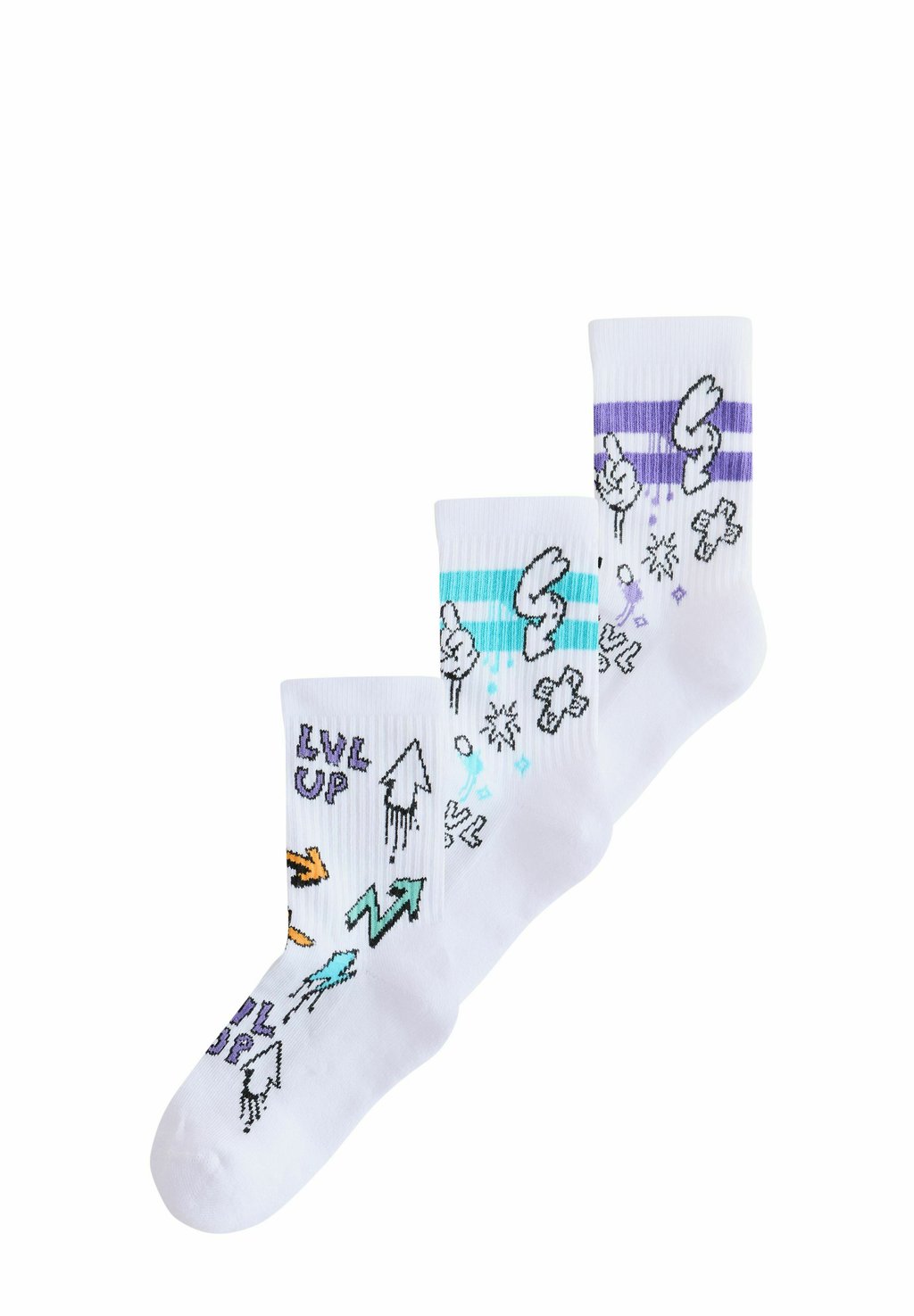 

Носки CUSHIONED FOOTBED RICH 3 PACK Next, черный