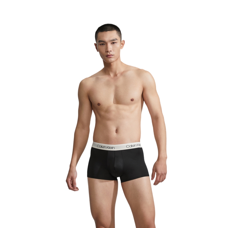 CALVIN KLEIN Мужские трусы-боксеры 3 шт Space Black, AWC-Black Base Purple Waistband/Beige White Waistband/Dark Blue Waistband — фото 4