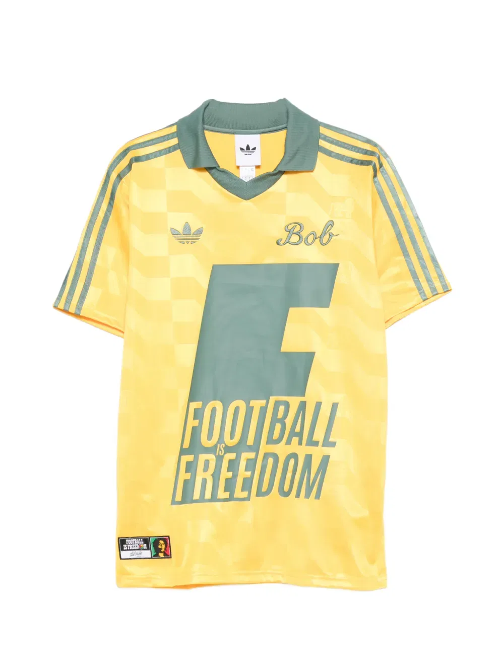 Футболка Bob Marley Originals с тремя полосками Adidas, желтый