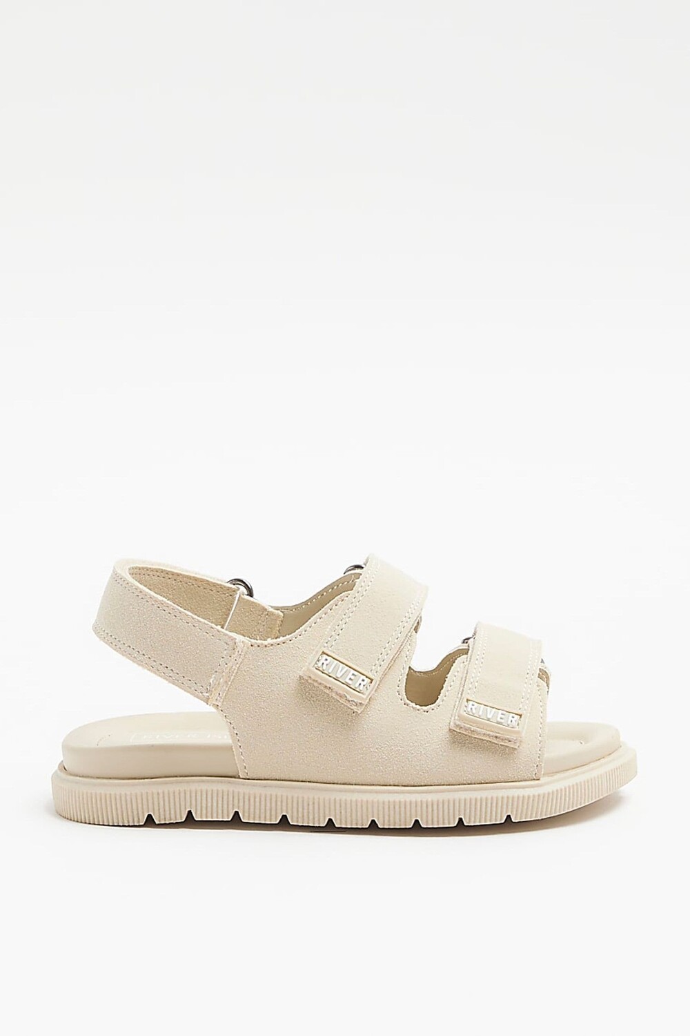 

Сандалии для мальчиков с двойным ремешком River Island, бежевый