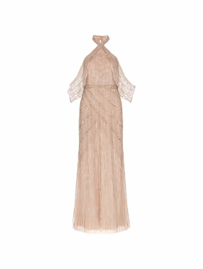 

Платье из тюля Mia RAISHMA READY TO WEAR, бежевый