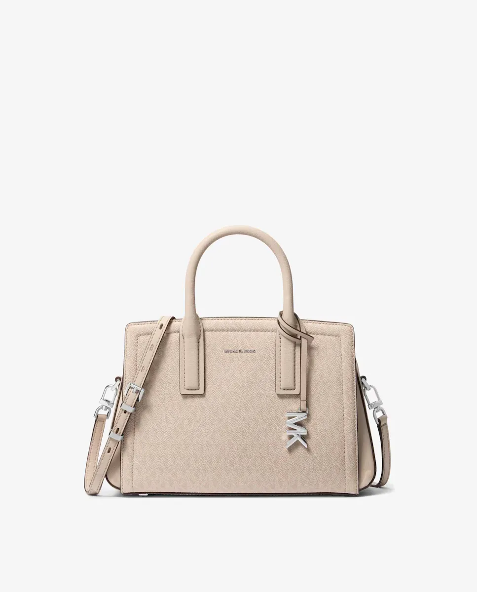 

Женская сумка-портфель Laila с логотипом Michael Michael Kors, кремовый