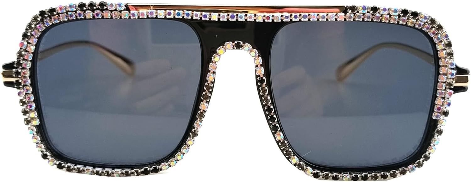 

Солнцезащитные очки Willochra со стразами для женщин, большие квадратные солнцезащитные очки с бриллиантами и кристаллами, блестящие очки в форме «кошачьего глаза», C2