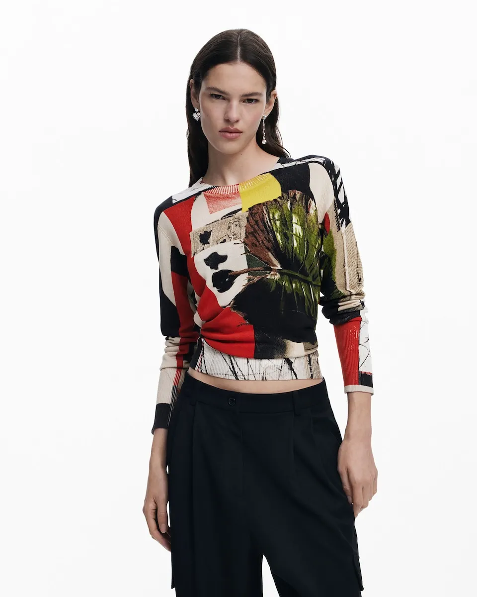 

Женский свитер, разработанный Кристианом Лакруа Desigual, мультиколор