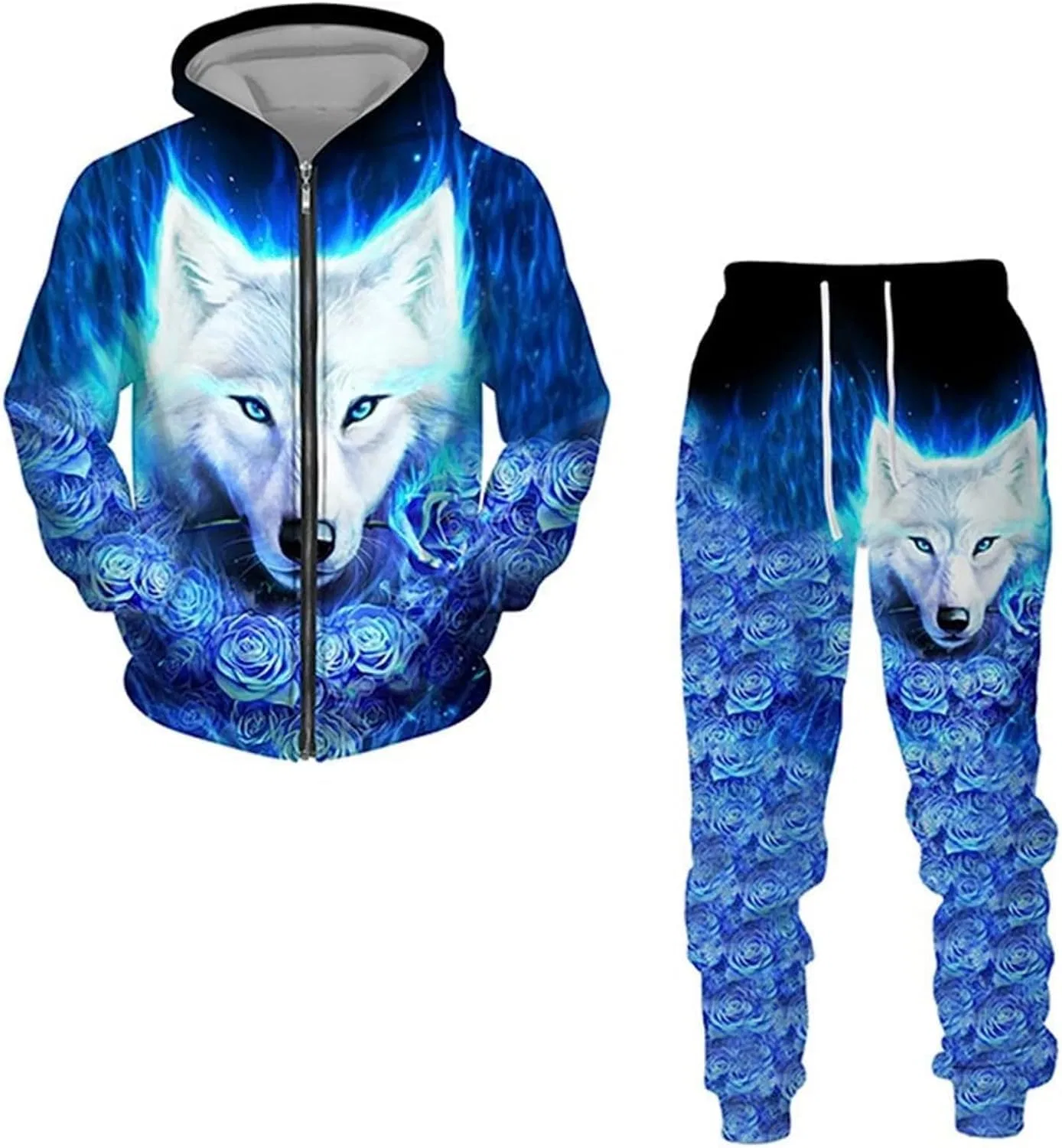 Спортивный костюм для бега, Polyester, Wolf2, M