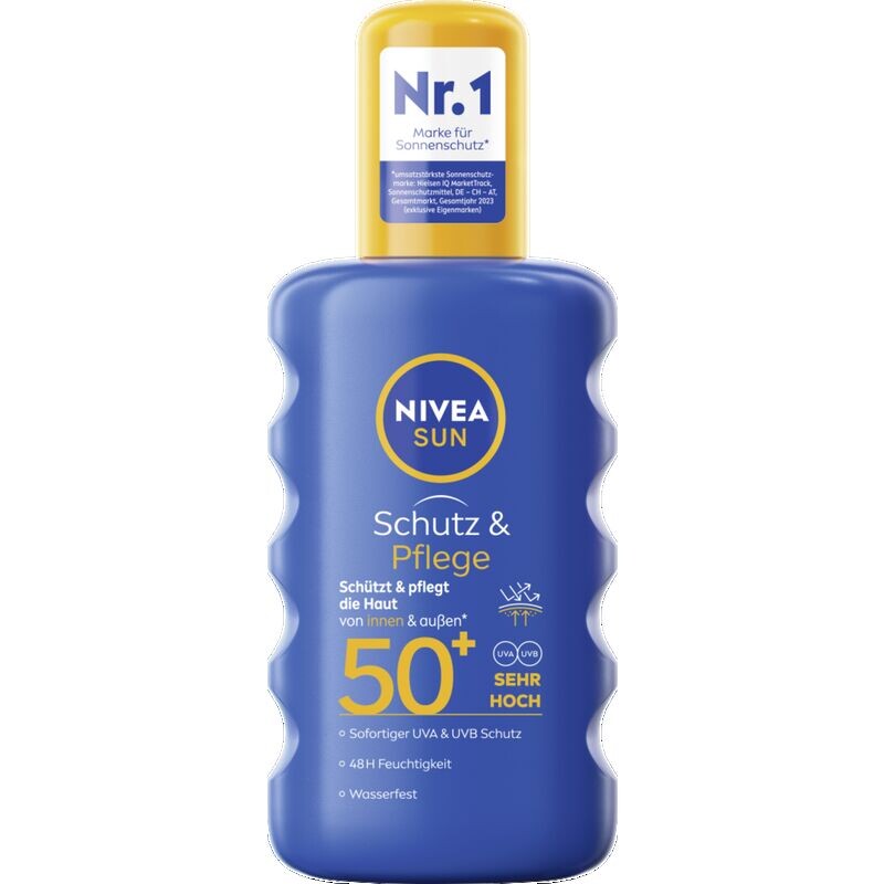 

Солнцезащитный спрей для защиты и ухода SPF 50+ NIVEA, 200 ml