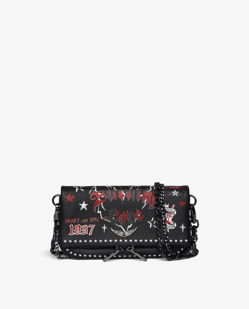 

Маленький кожаный рюкзак Rock Nano Punk Zadig & Voltaire, черный