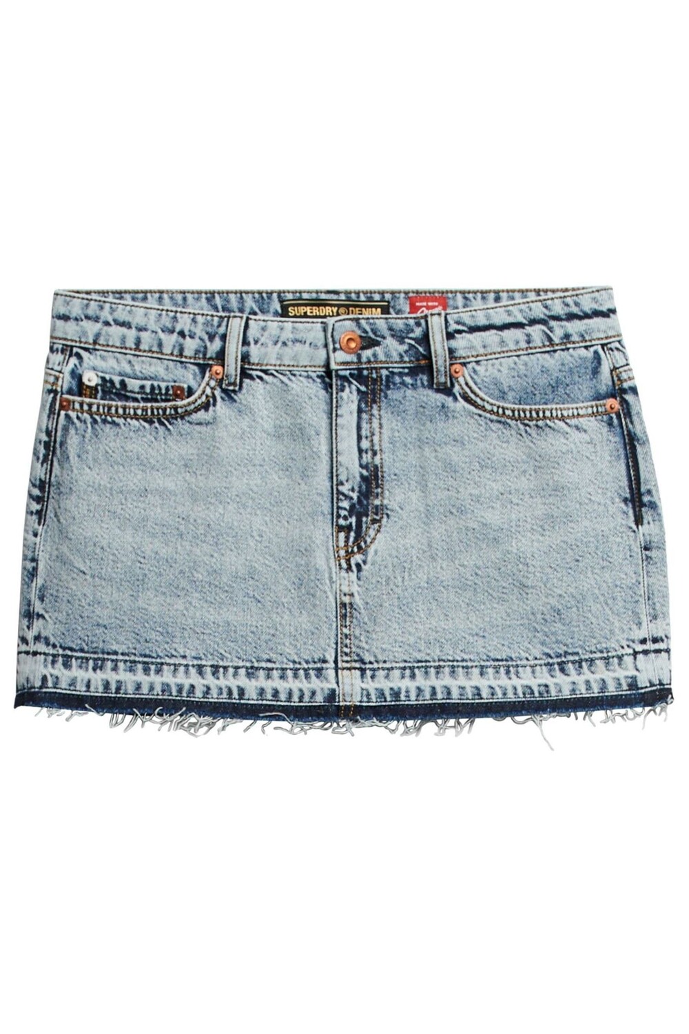 

Джинсовая мини-юбка Superdry, синий