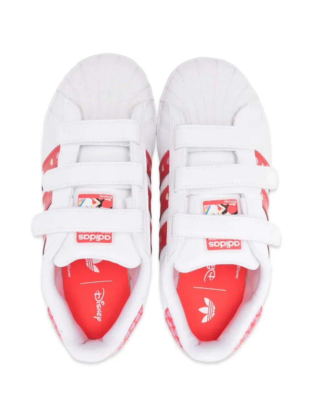 Кроссовки Disney Superstar Led Lights CF C с ремешком на липучке Adidas Originals Kids, белый — фото 3