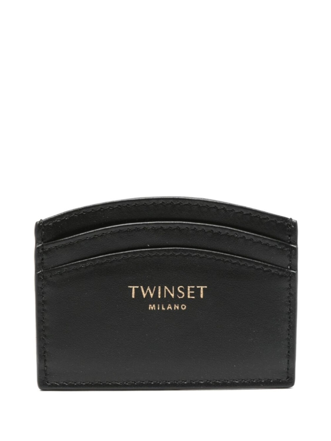 

Кожаный держатель для карт TWINSET, черный