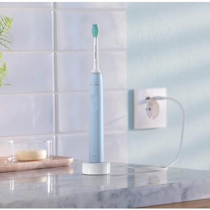 Электрическая зубная щетка Philips Sonicare 2100 Series, голубой — фото 3