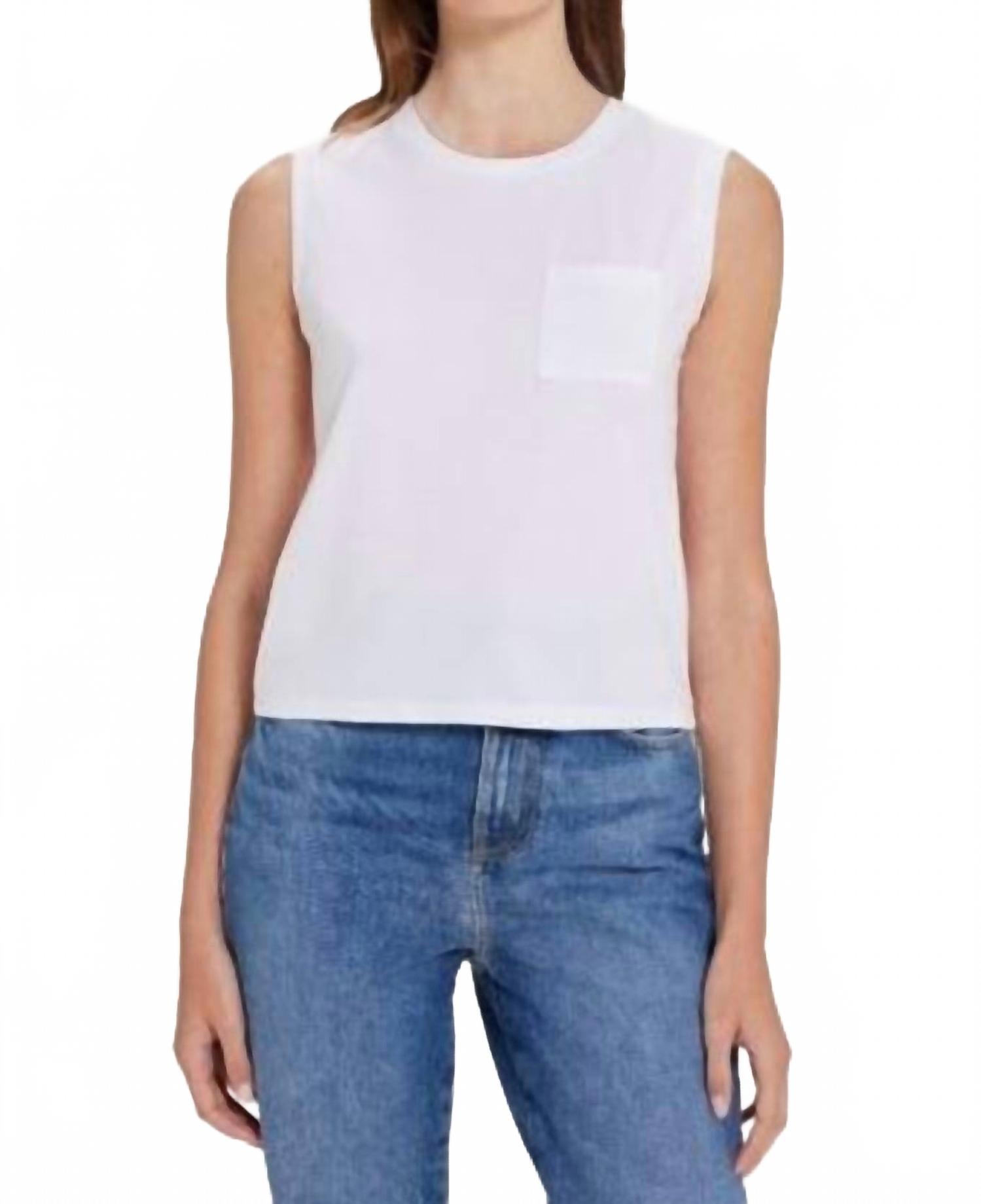 

Белая футболка Pocket Tee Goldie Lewinter