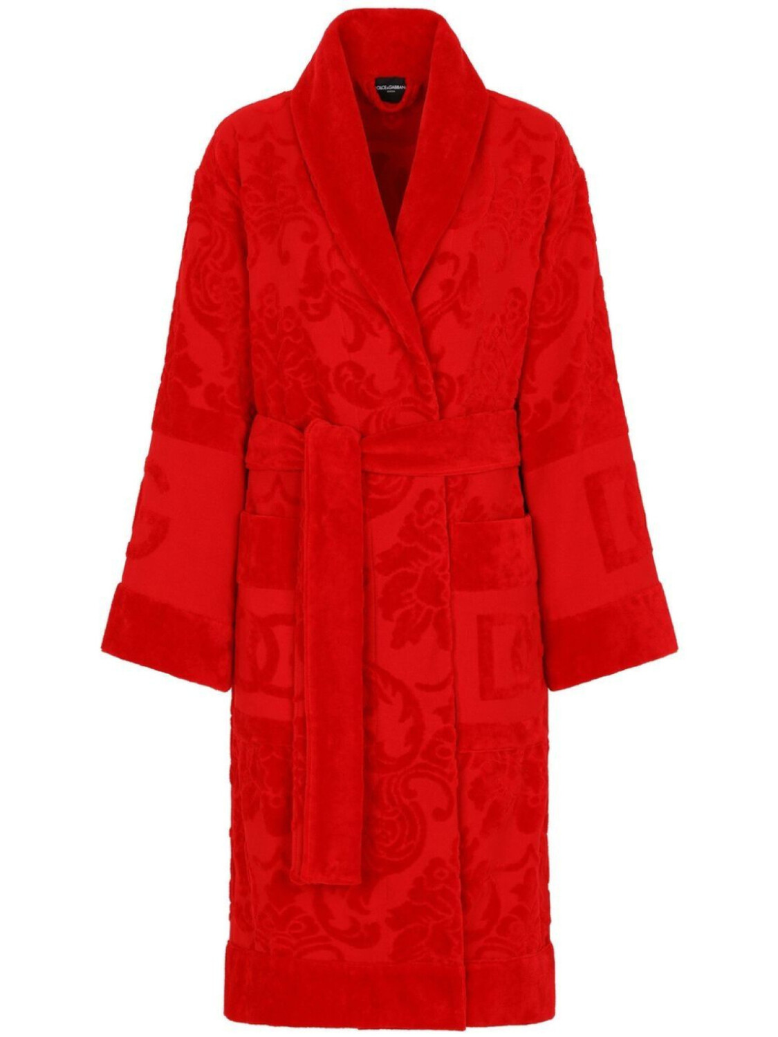 

Dolce & Gabbana халат с длинными рукавами, красный