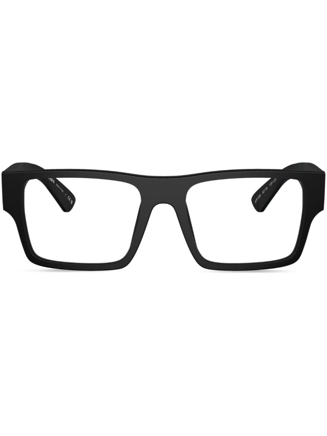 

Prada Eyewear очки в квадратной оправе с логотипом, черный