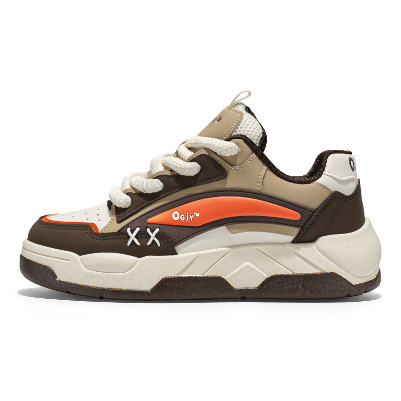 

Нескользящие износостойкие низкие мужские кроссовки JANECO, Beige Brown