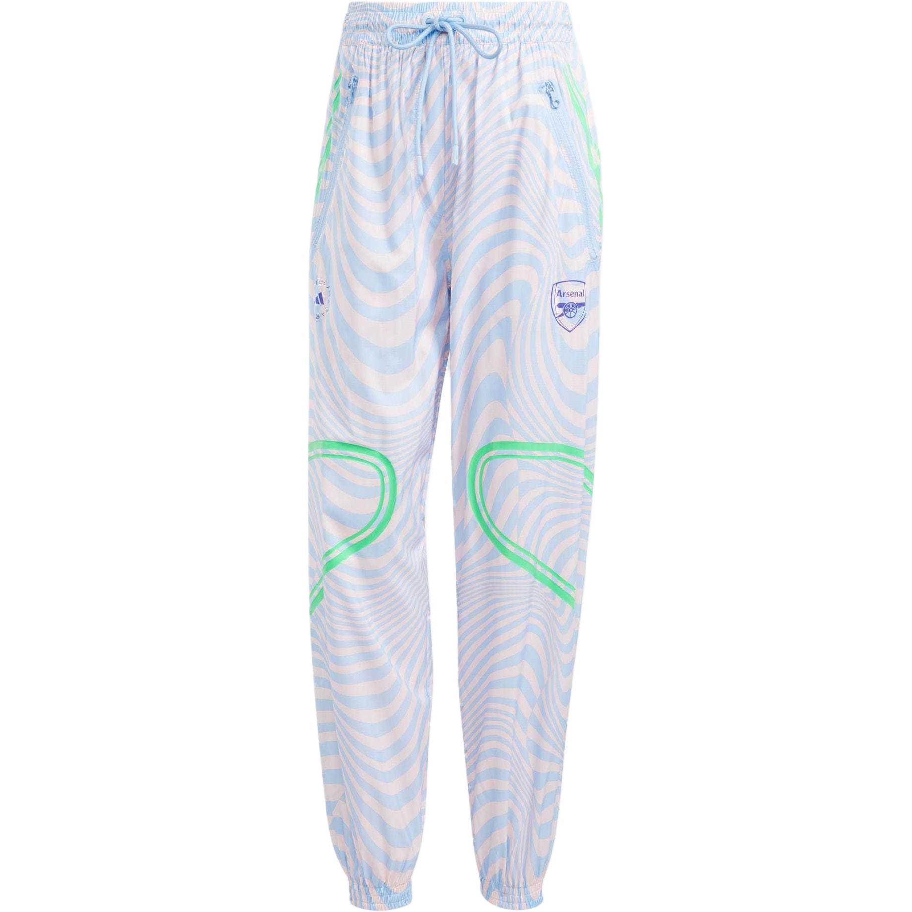 

Adidas Спортивные брюки X Stella McCartney Arsenal для женщин, глянцевая отделка, цвет Blue Moderate