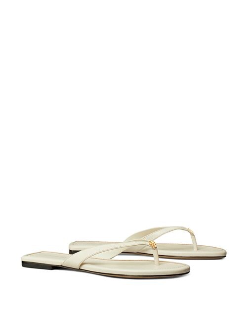 

Женские кожаные шлепанцы-капри Tory Burch, цвет Ivory/Cream