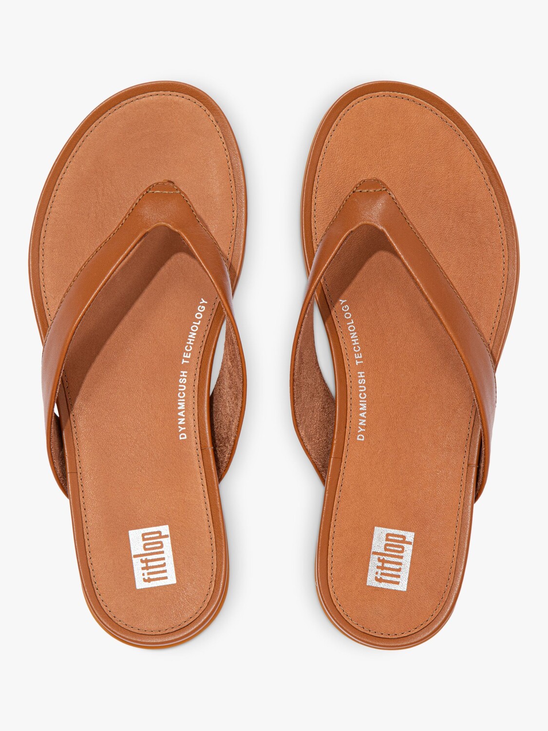 

Кожаные шлепанцы Gracie FitFlop, тан