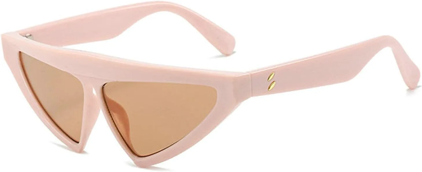 

Солнцезащитные очки Willochra в винтажном стиле «кошачий глаз» для женщин, дизайнерские, розовые, с защитой от УФ-излучения UV400, для мужчин, с заклепками, Khaki