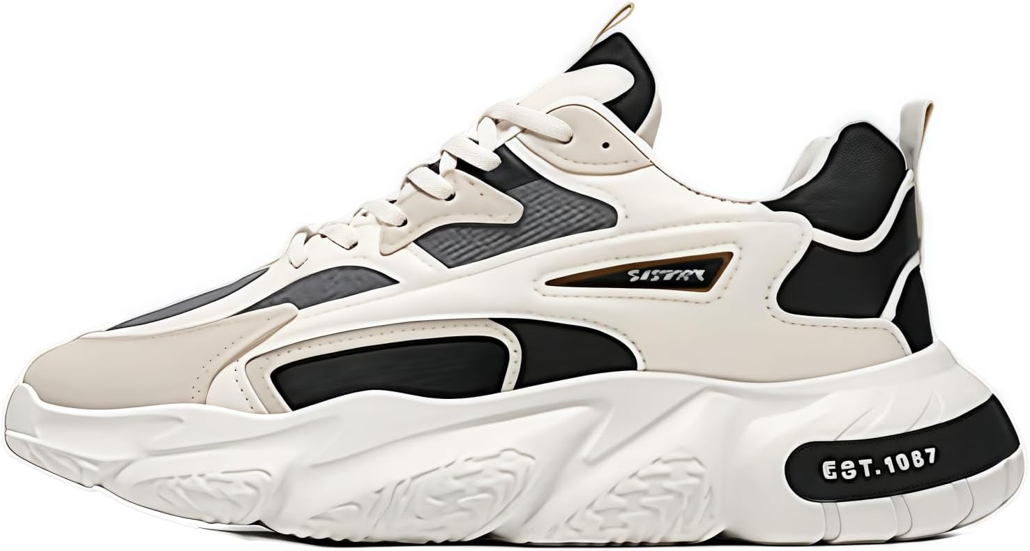 

Мужские модные дышащие кроссовки на платформе с сеткой, шнуровкой, легкие, противоскользящие, с эффектом увеличения роста, для прогулок, вождения и путешествий Netehadi, бежевый