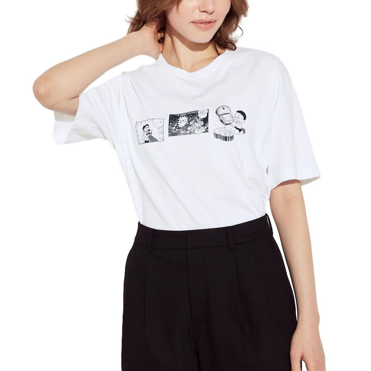 Doraemon X Футболка унисекс 00 Белая Uniqlo, белый — фото 3