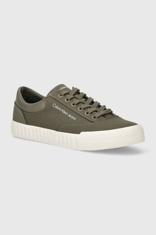 

Кроссовки Skater Vulc Low Laceup Mix In DC Calvin Klein Jeans, зеленый