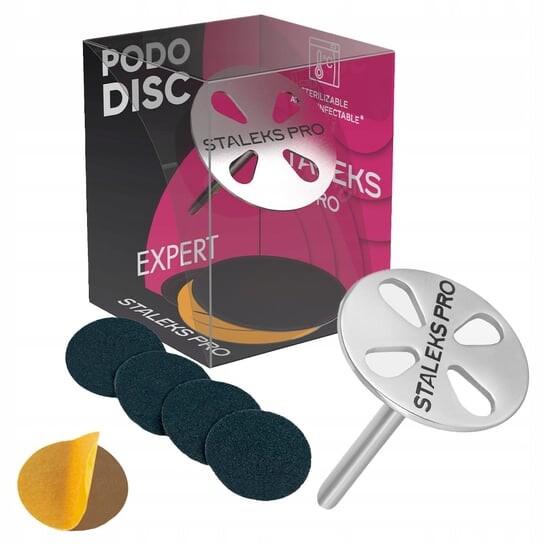 

Сталекс, Комплект сменных чехлов 180 + PodoDisc Pro L 25мм удлиненный, 5 шт., STALEKS