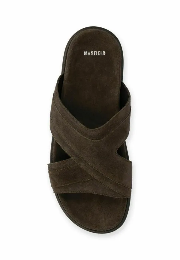Мулы Manfield, Braun — фото 3