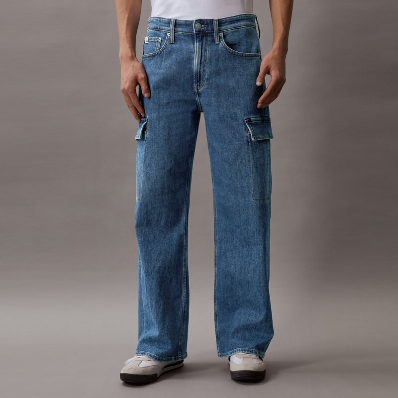 

Джинсы мужские Calvin Klein Jeans с большими карманами, синий