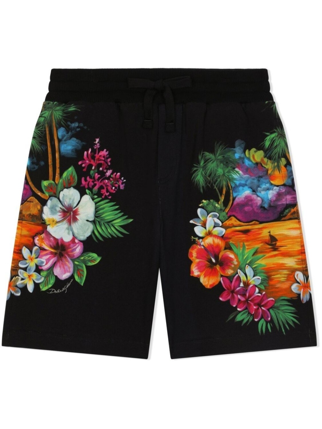 

Dolce & Gabbana шорты с цветочным принтом, черный