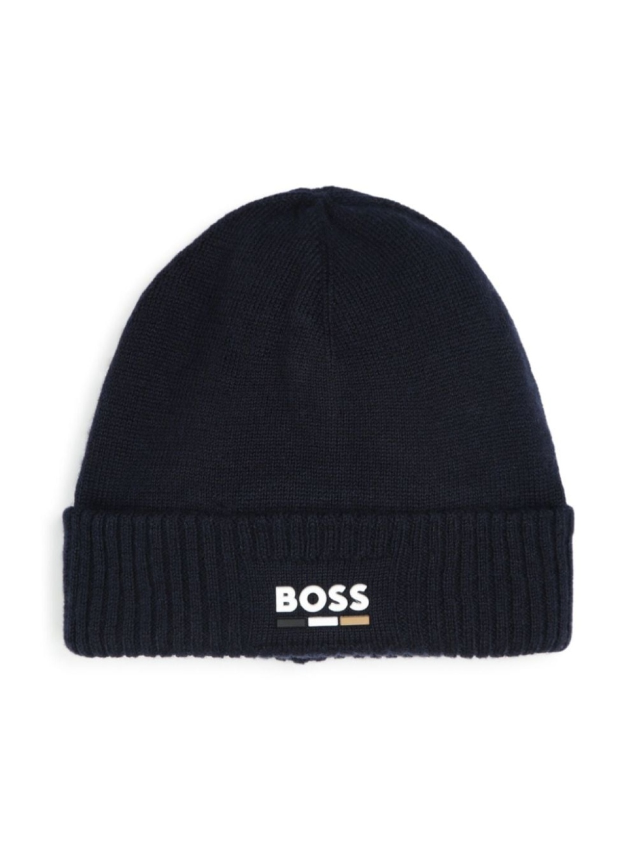 

BOSS Kidswear шапка бини с логотипом, синий