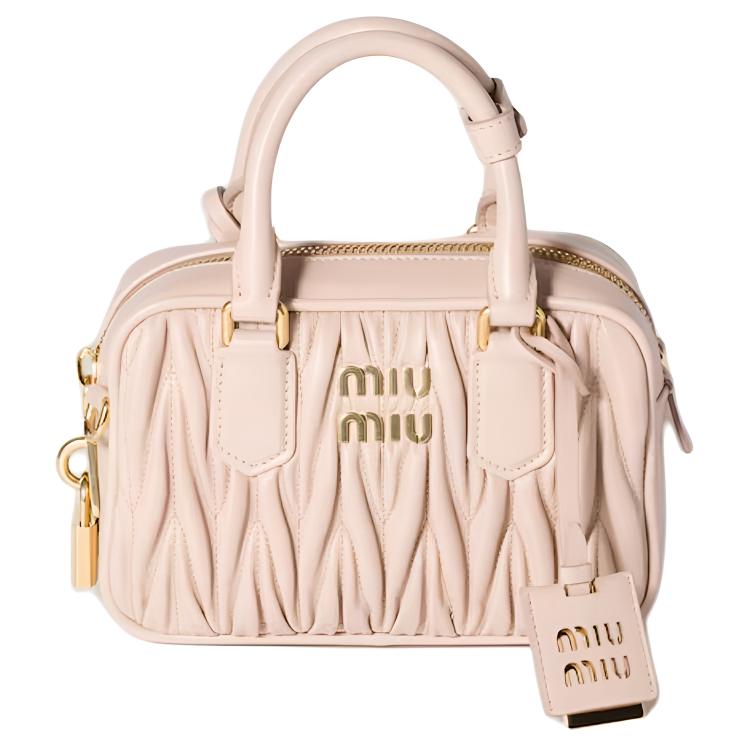 

MIU MIU Сумка Arcadie Series из овчины обычная женская розовая