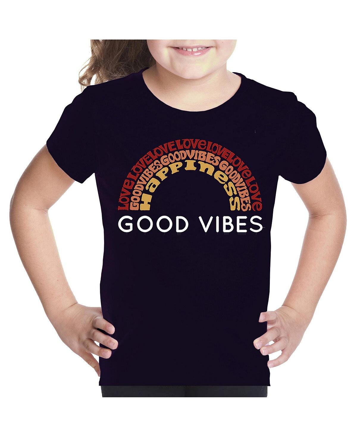 

Футболка с надписью «Big Girl's Word Art» — Good Vibes LA Pop Art