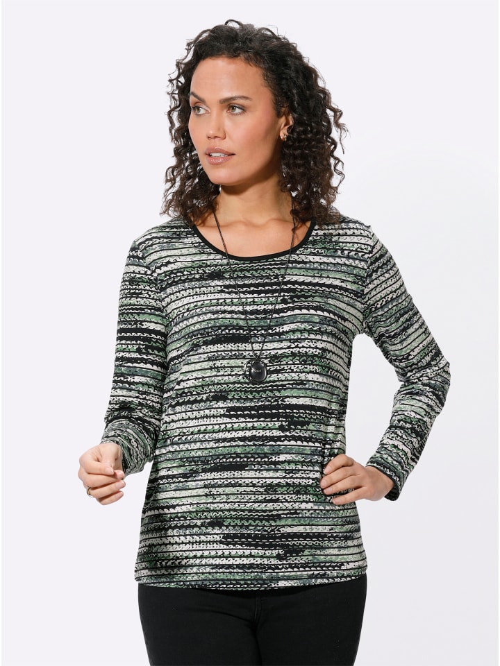 

Рубашка с длинными рукавами с принтом эвкалипта и черного цвета WITT WEIDEN