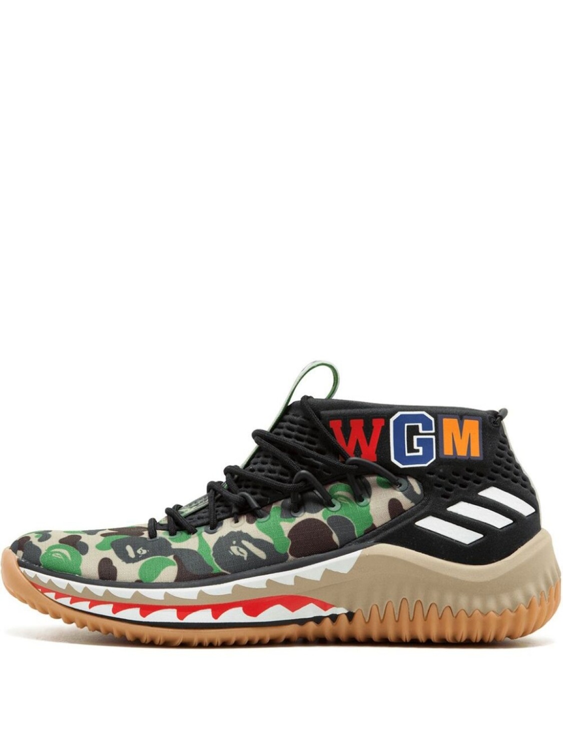

Adidas кроссовки Dame 4 из коллаборации с Bape, черный