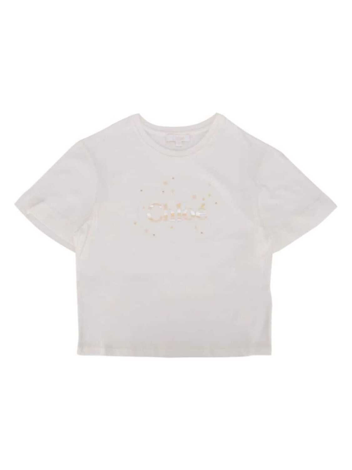 

Футболка с логотипом Chloé Kids, белый