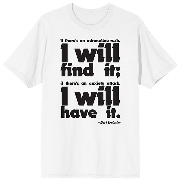 

Мужская футболка Bioworld Bert Kreischer "I Will Find It" Licensed Character
