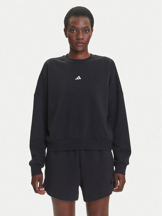 

Свободный крой толстовка Essentials Small Logo Feelcozy JC5932 Adidas, черный