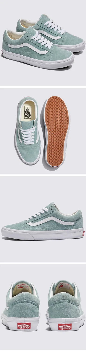 Мужские низкие кеды Old Skool из замши Gray Mist от Vans — фото 2