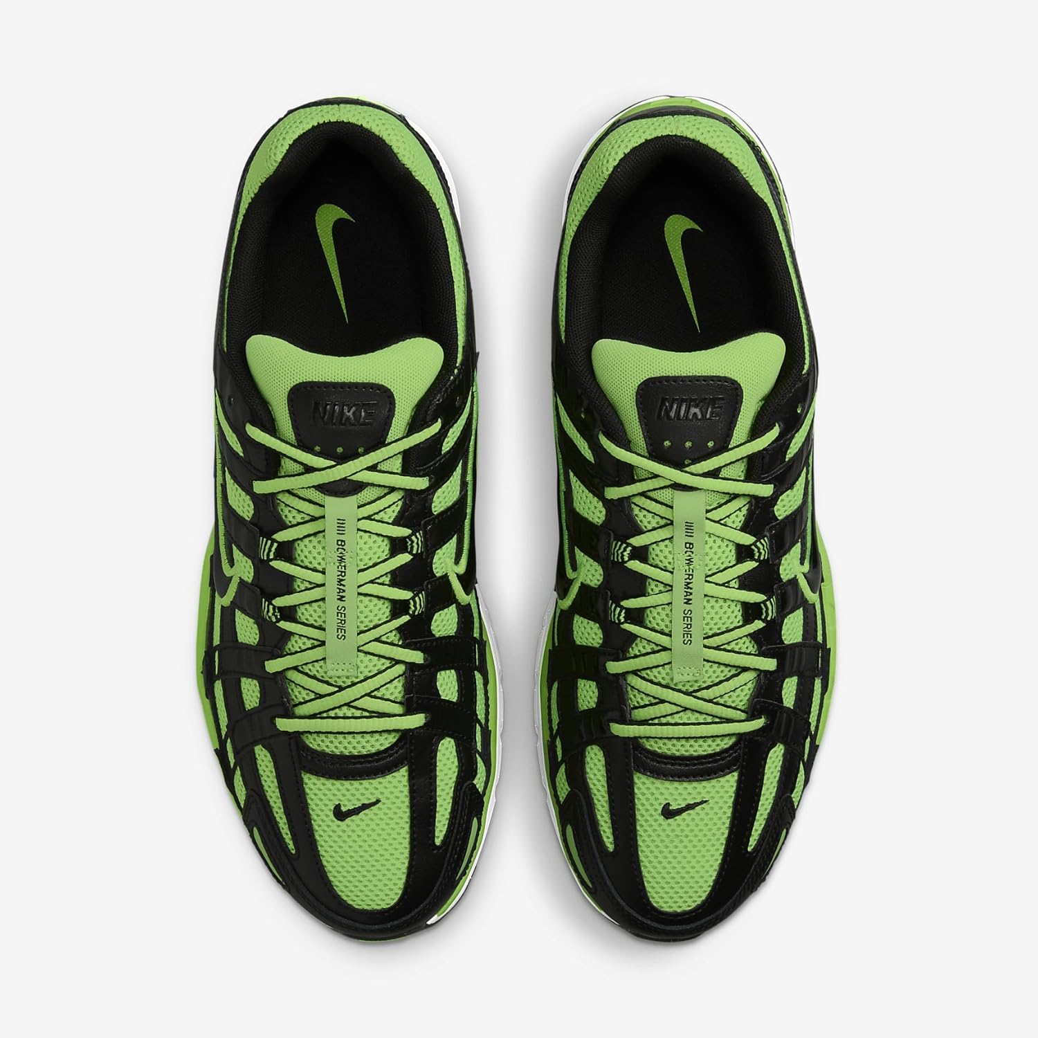 Мужские кроссовки Nike P-6000, белый/черный/зеленый — фото 4