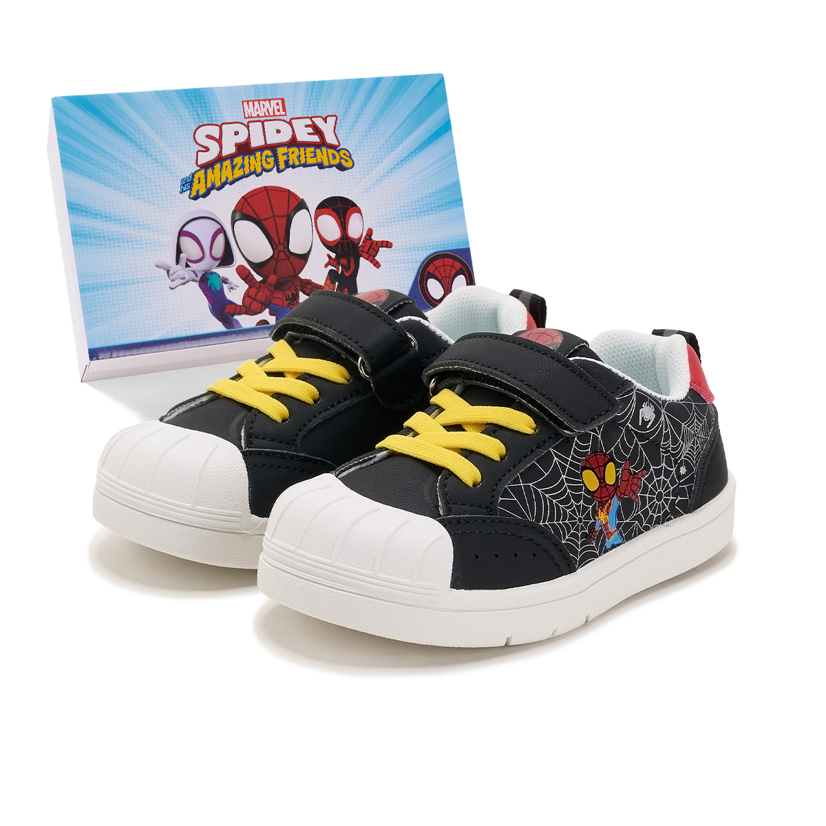 

Детские скейтерские кроссовки Spider Man для дошкольников Disney, черный