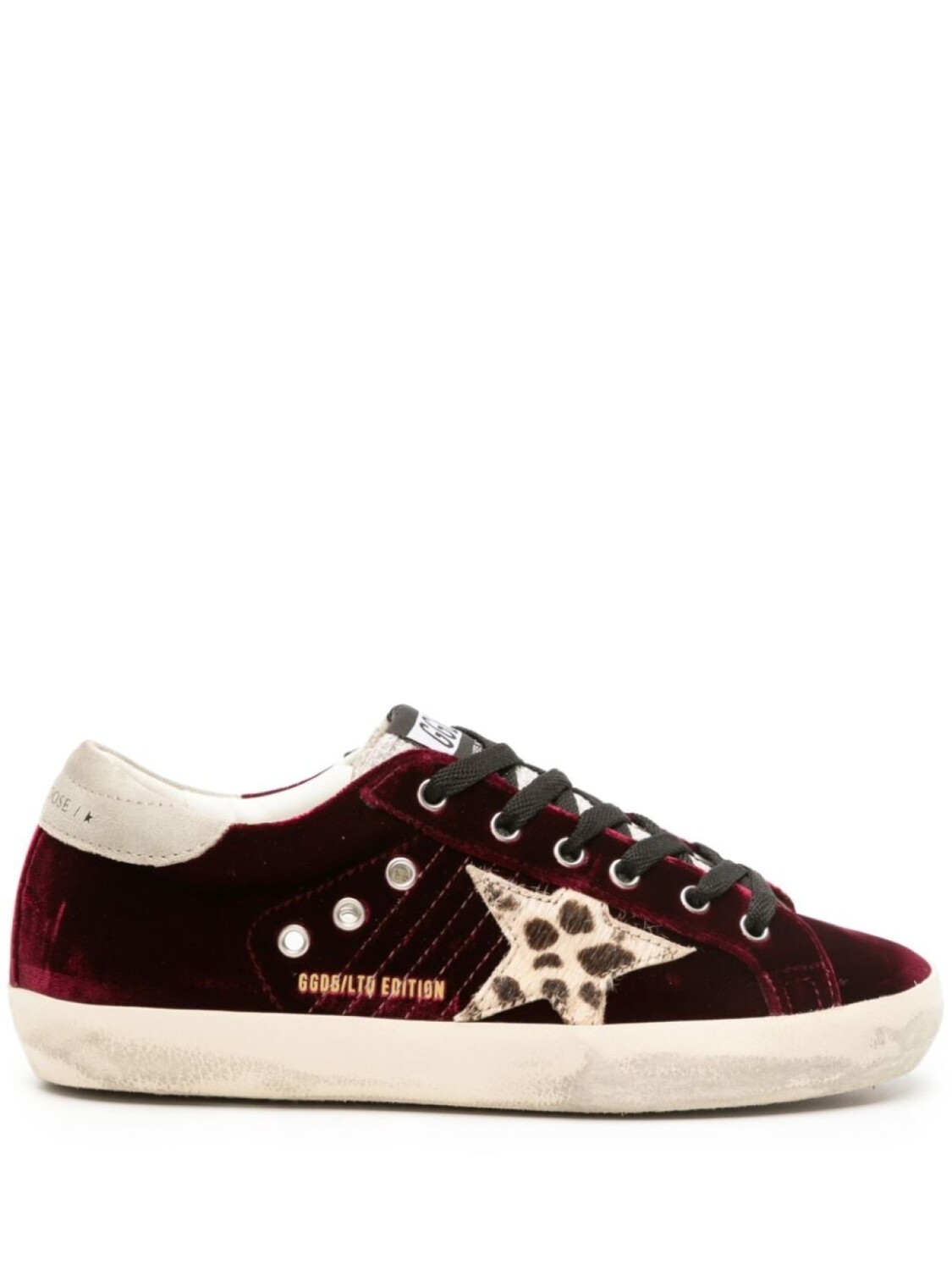

Golden Goose бархатные кеды Super-Star, красный